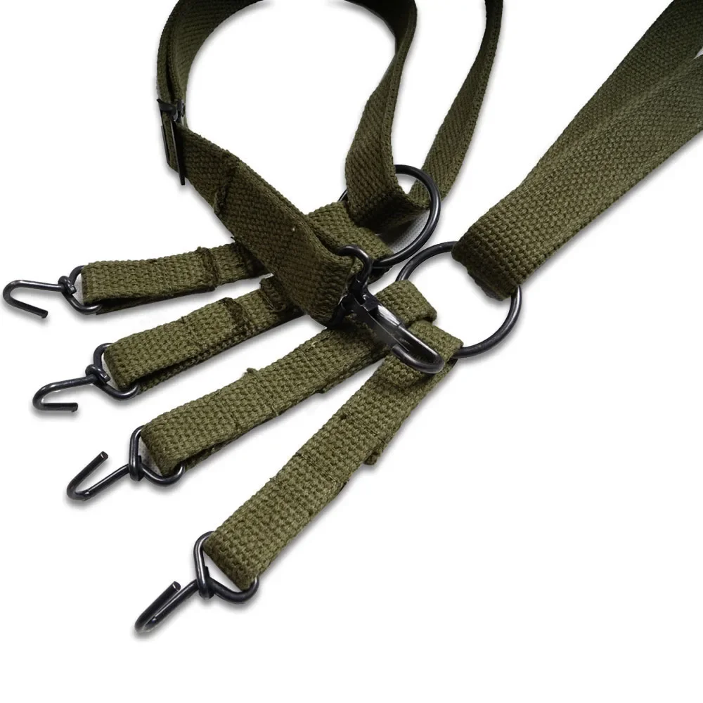 الحرب العالمية الثانية الجندي الأمريكي M1941 M1944 حزام القتال الميداني الحمالة على ظهره حزام-الجيش الأخضر #2