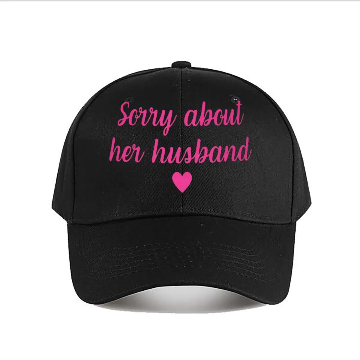 Sorry About Her Husband Heart Baseball Cap Fashion Men Sunhat Women's Outdoor Sports