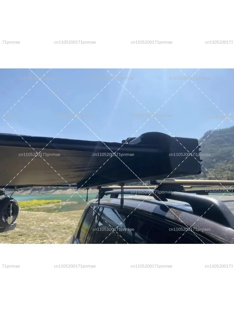 Hard Shell Car Roof Side Awning with LED Aluminum Case for Camping