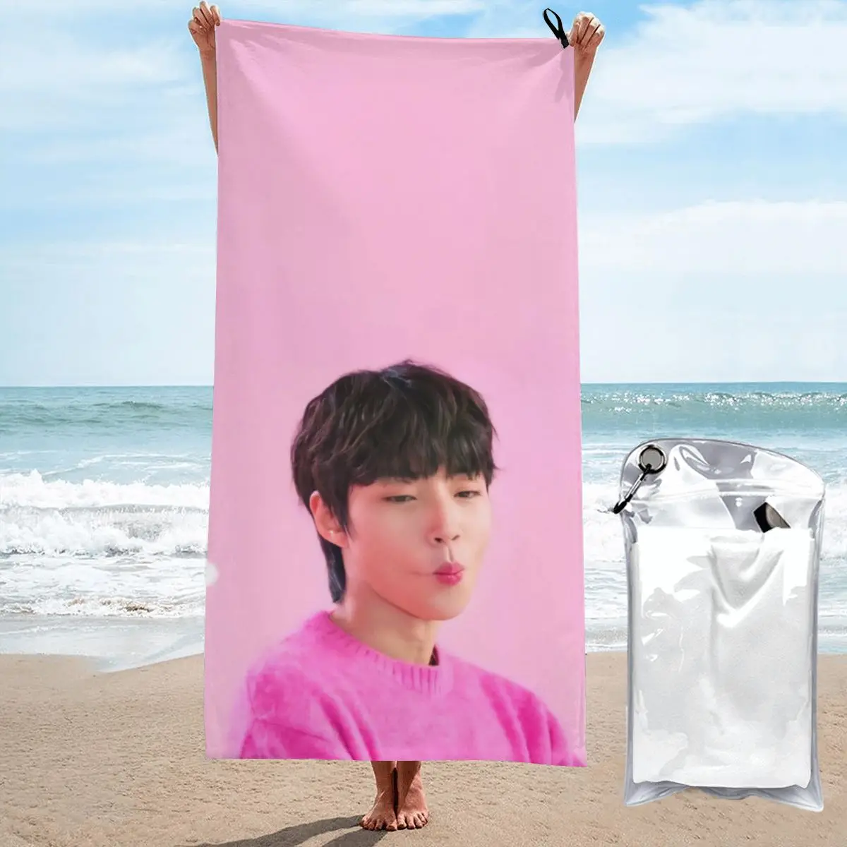 Quick Drying Bath Towels Hwang In Yeop Oversized Printing Towel Super Absorbent Pool Towel Blanket