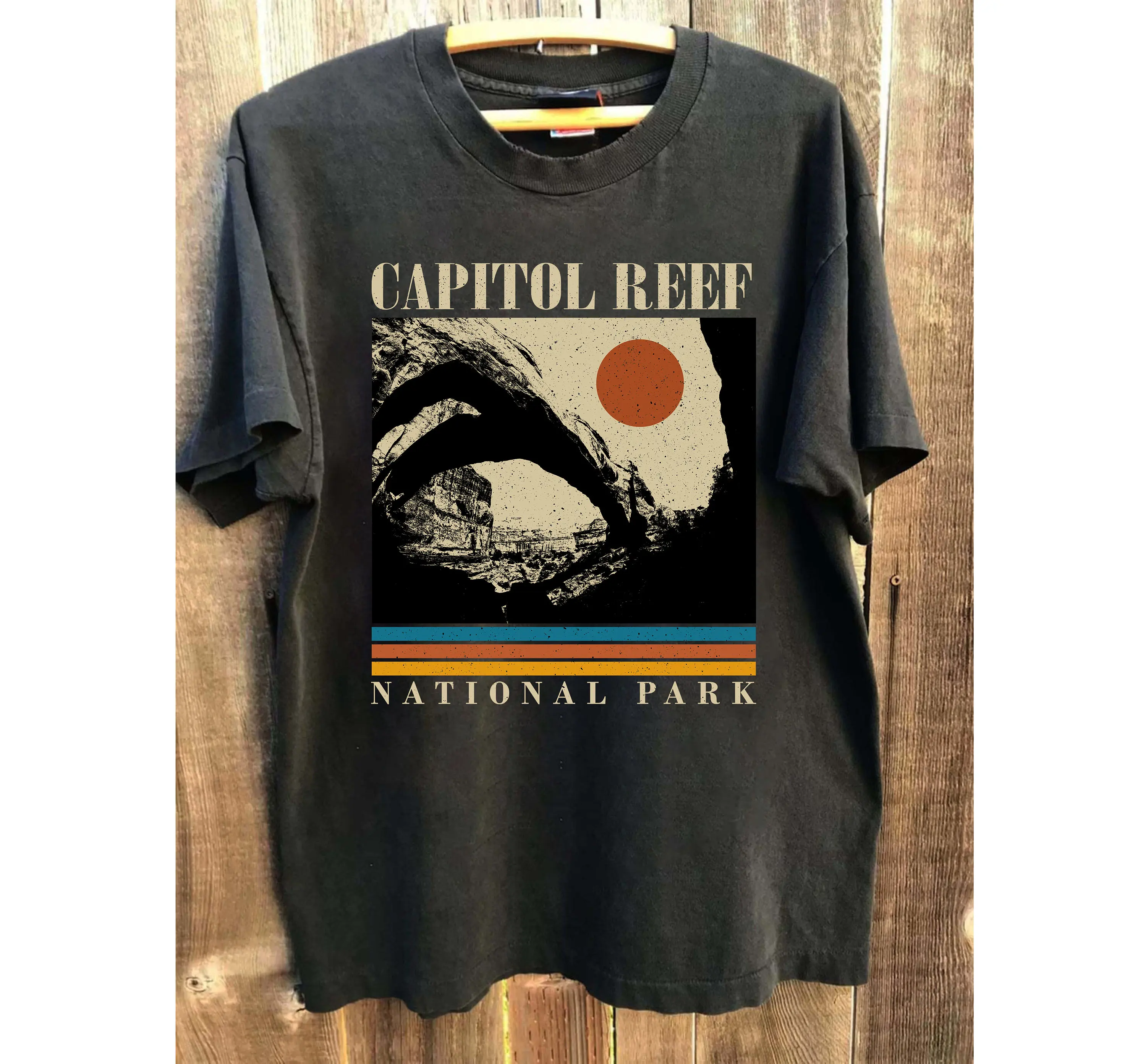 Capitol Reef T Shirt SweaT National Park Travel Vintage Retro For Him