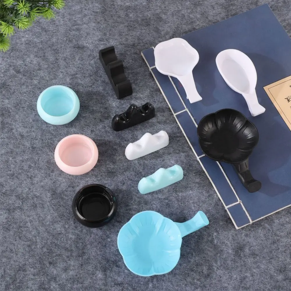 Calligraphy Stationery Accessory Plastic Brush Holder Ink Mixing Dish Durable Desk Tool For Students Practice Art Supplies