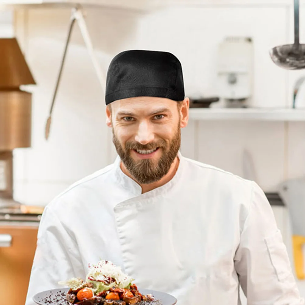 4 pçs chapéu de chef turbante chapéus uniforme bonés bolo garçom fita restaurante cozinheiro algodão servidor trabalho