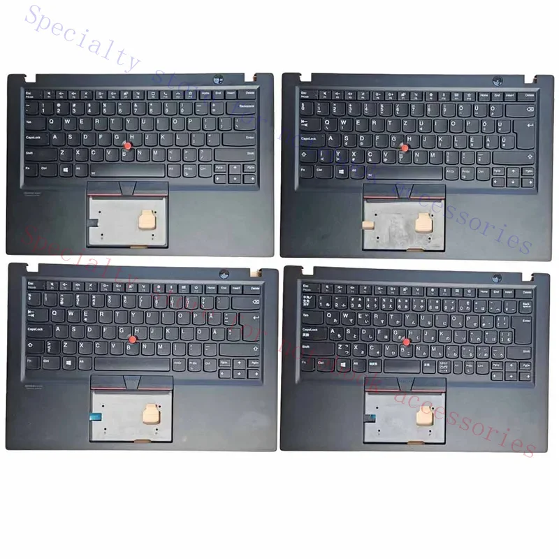 New For Lenovo Thinkpad T490S T495S T14S GEN1 Laptop Palmrest Upper Case Keyboard Big Enter Key Shipped Randomly