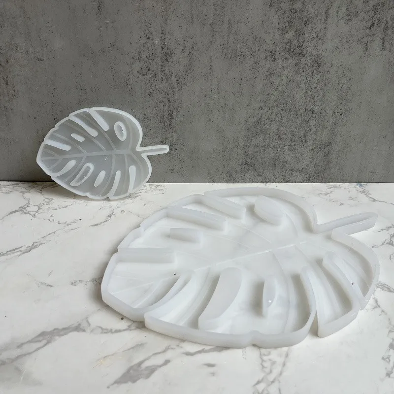 Large Autumn Maple Leaf Coaster Silicone Mould Concrete Epoxy Leaf Tray Mould DIY Crafts Making Materials Gypsum Art Making