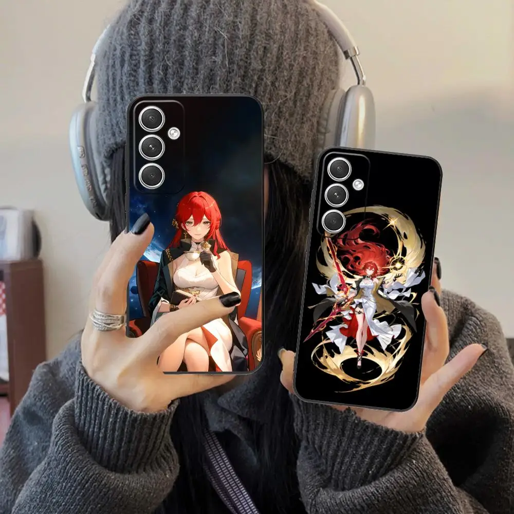 

Honkai Impact Himeko Phone Case for Samsung Galaxy S25 S24 S23 S22 S21 S20 Note20 Plus FE Ultra Colour Protective Cover Luxury