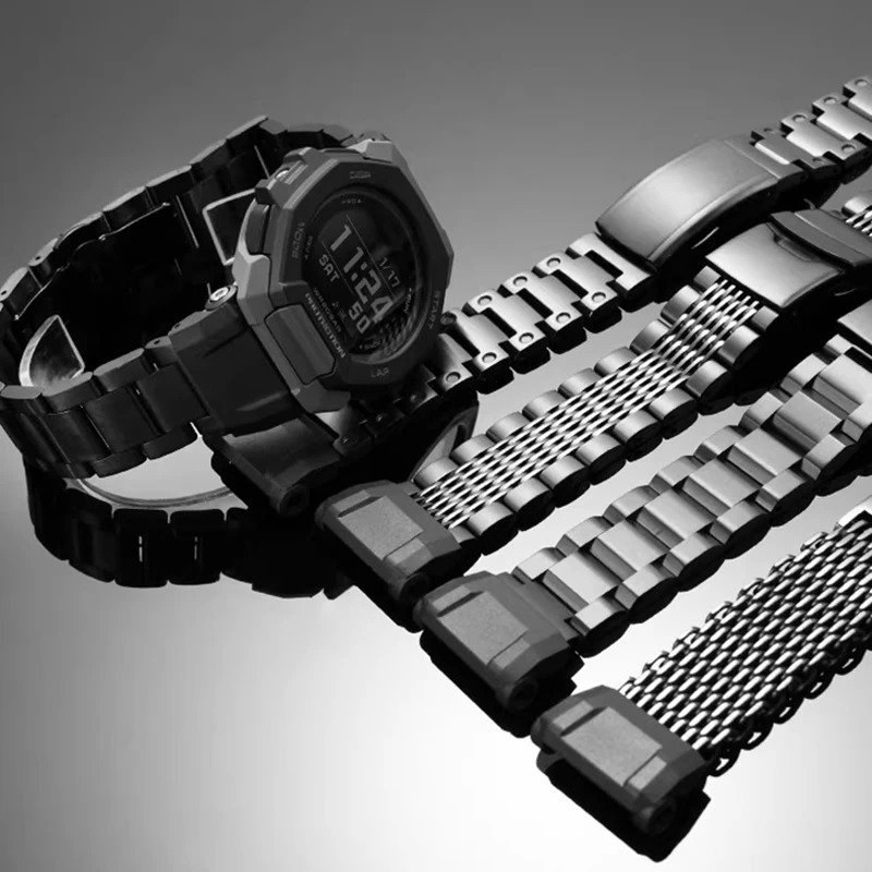 

DIY Stainless Steel Watch Strap for CASIO Watch 3568 GBD-300 Modified Steel Strip Stainless Steel Watch Strap Metal Accessories