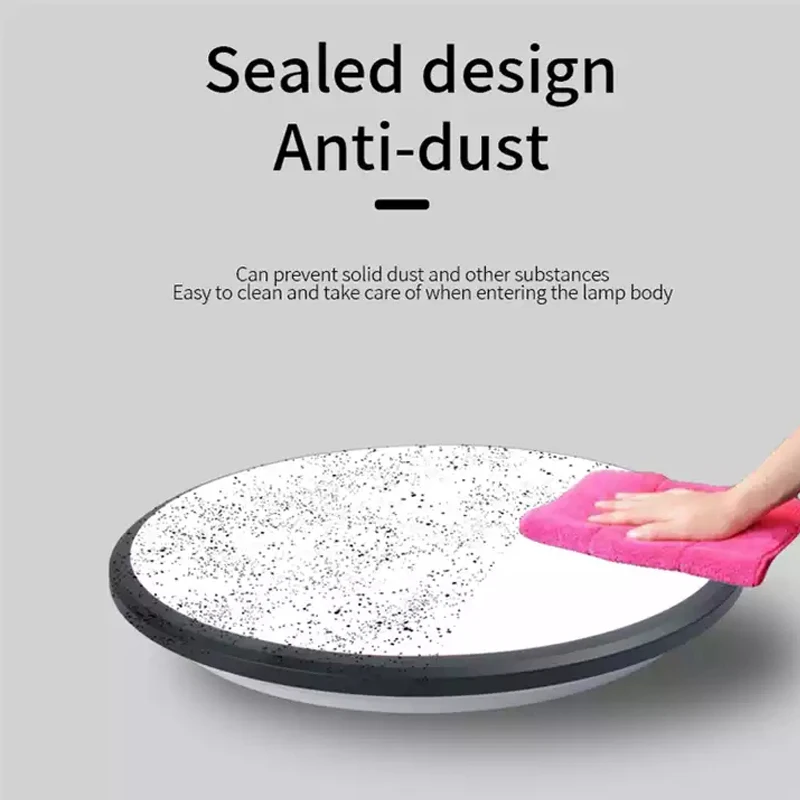 Round Flush Mount LED Ceiling Light Waterproof Ceiling Fixture for Kitchen Living Room Bathroom Porch Laundry Hallway