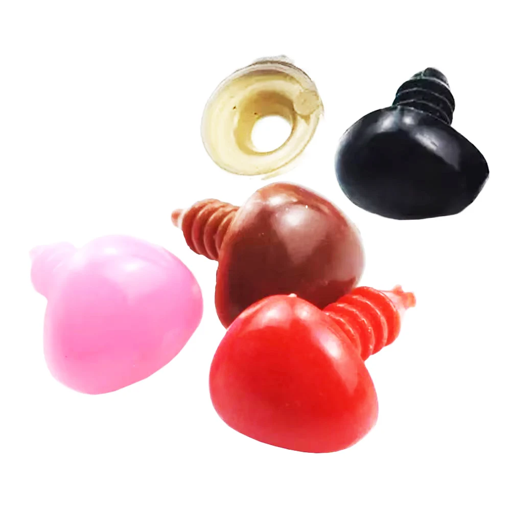 50PCS Kunststoff DIY Handwerk Plüsch Tier Dreieck Nase für Bär Hund Puppe Braun Puppen Puppe Zubehör 4 Farben Puppen spielzeug