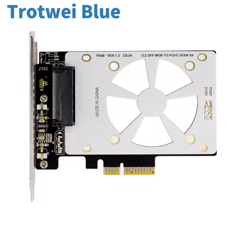 U.2 to PCIE Adapter Riser PCI Express 3.0 X4/X8/X16 to SFF-8639 U.2 Adapter for 750 2.5" NVMe PCIE U2 SSD SATA SSD Adapter