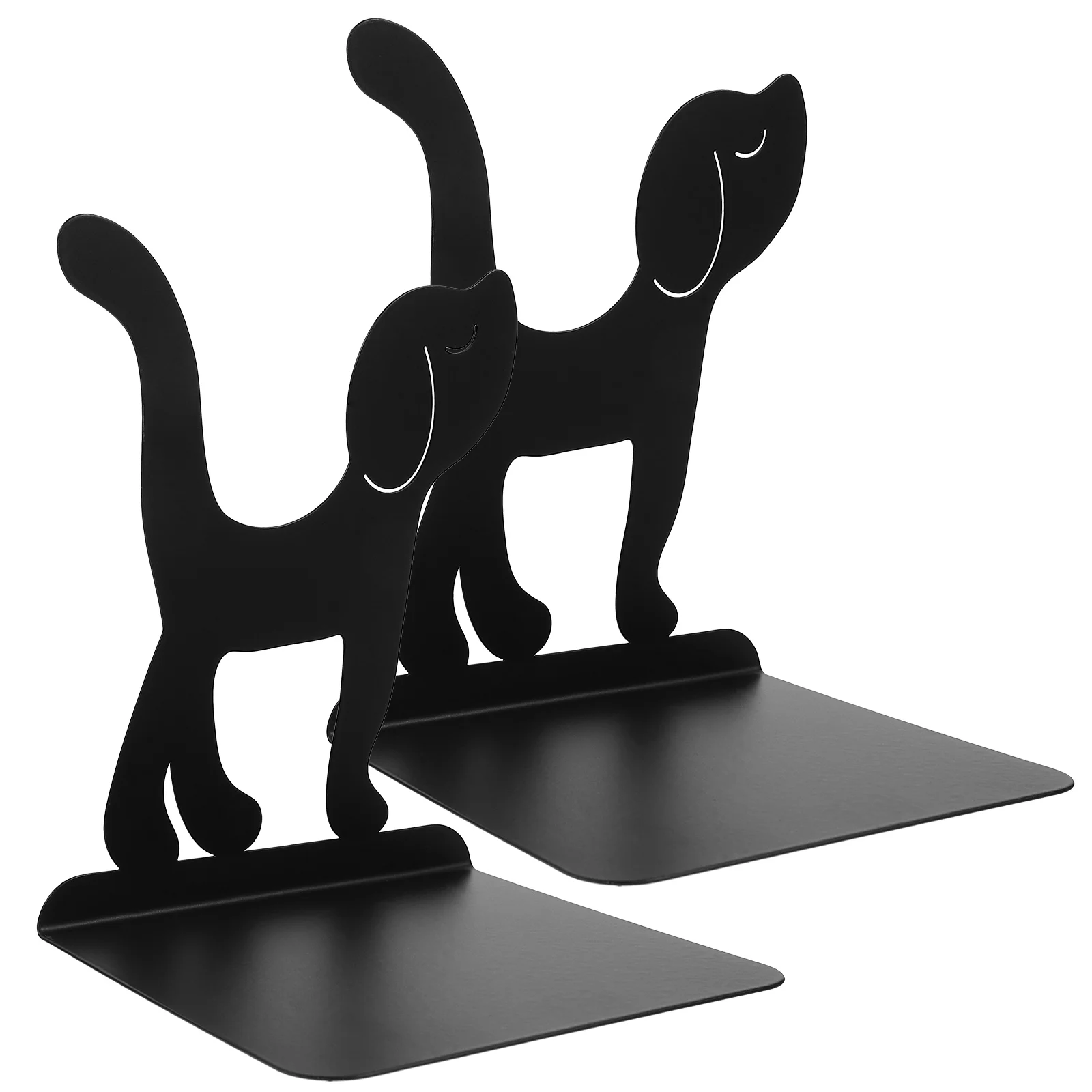 

2 Pcs Animal Bookends Desktop Stoppers Sturdy Decorative Metal Support Holders Reusable