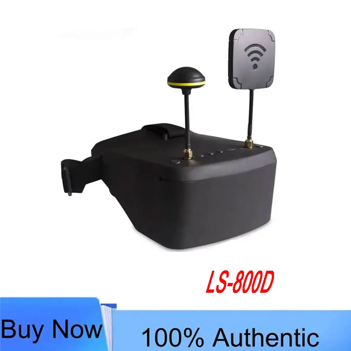 LS800D 5.8G 40CH FPV Goggles - 5-Inch DVR, Diversity, Built-in Battery, EV800D Alternative