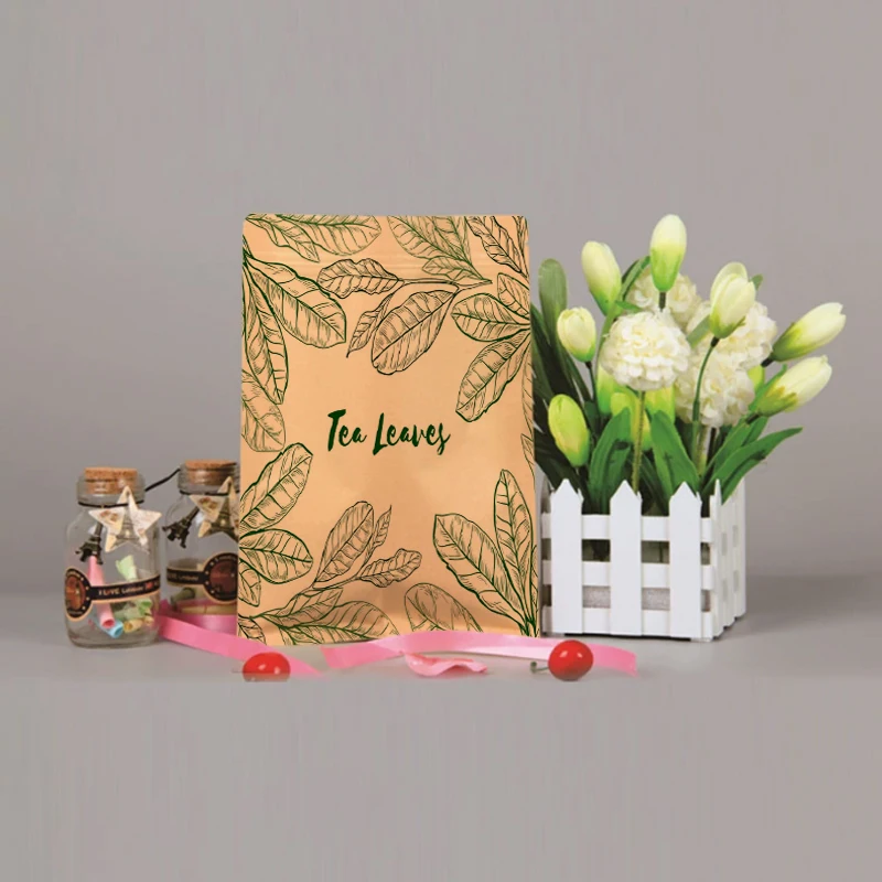 

Customized Private Brand Packaging,Food-Grade Cowhide,Kraft Paper, Light-Proof Powder, Stored In Reusable Zipper Bags