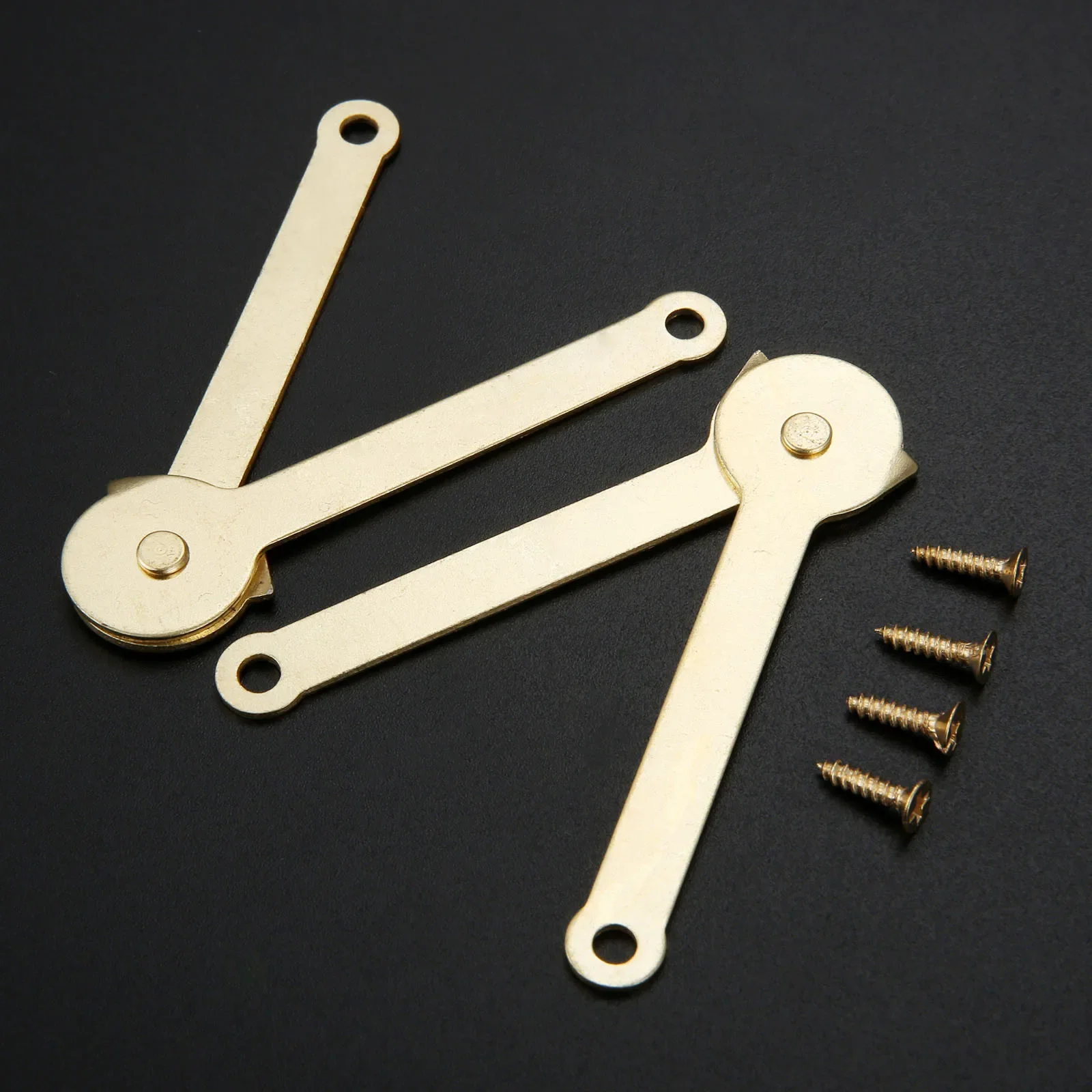 2Pcs 68*8mm Lid Support Hinges Box Display Furniture Cabinet Door Kitchen Cupboard Hinges Lid Stays Furniture Fitting