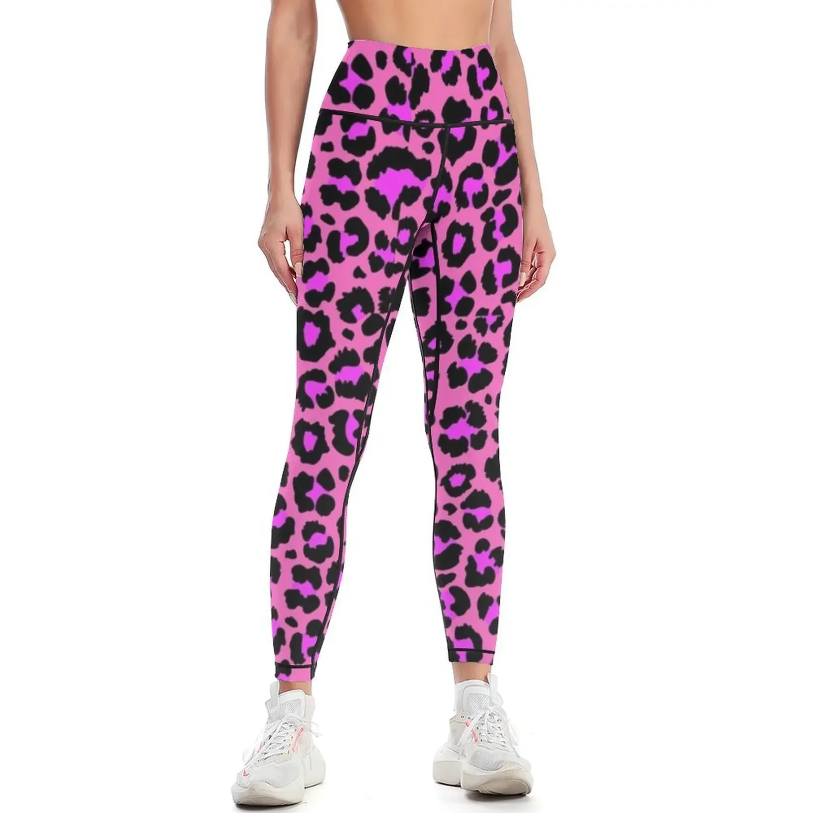 

leopard print in pink Leggings gym wear sportswear woman gym 2025 gym's sportswear fitness set gym Womens Leggings
