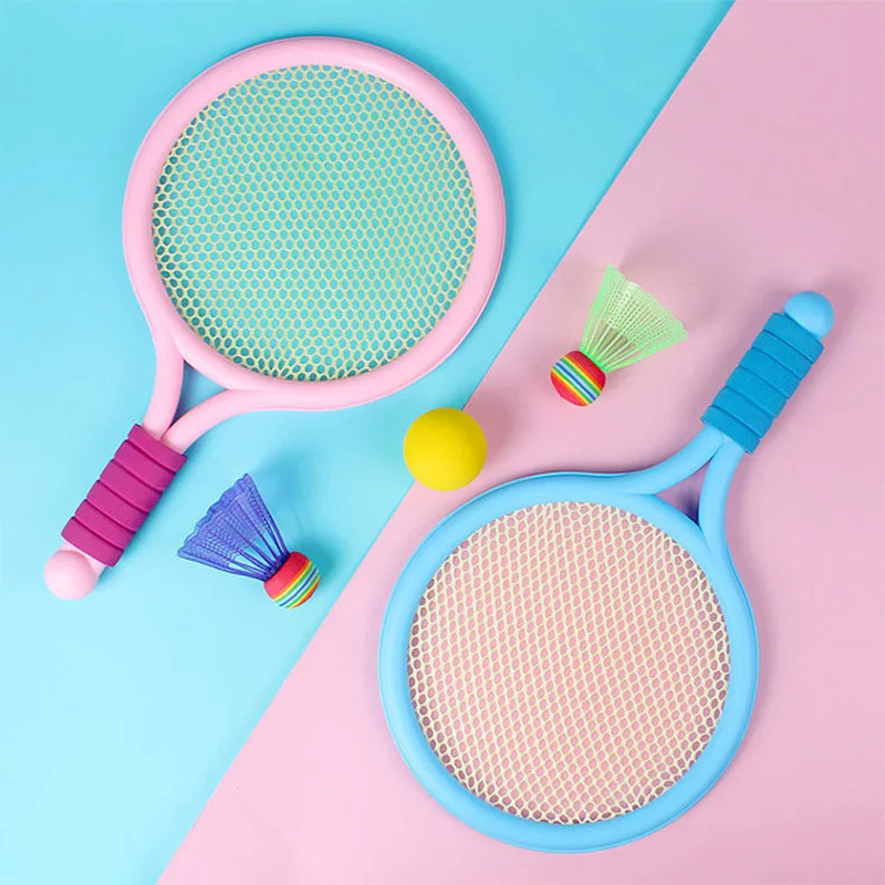 Badminton Racket Indoor And Outdoor Leisure Sports Tennis Racket Set Interactive Game Activity Toy Educational Toy Birthday Gift