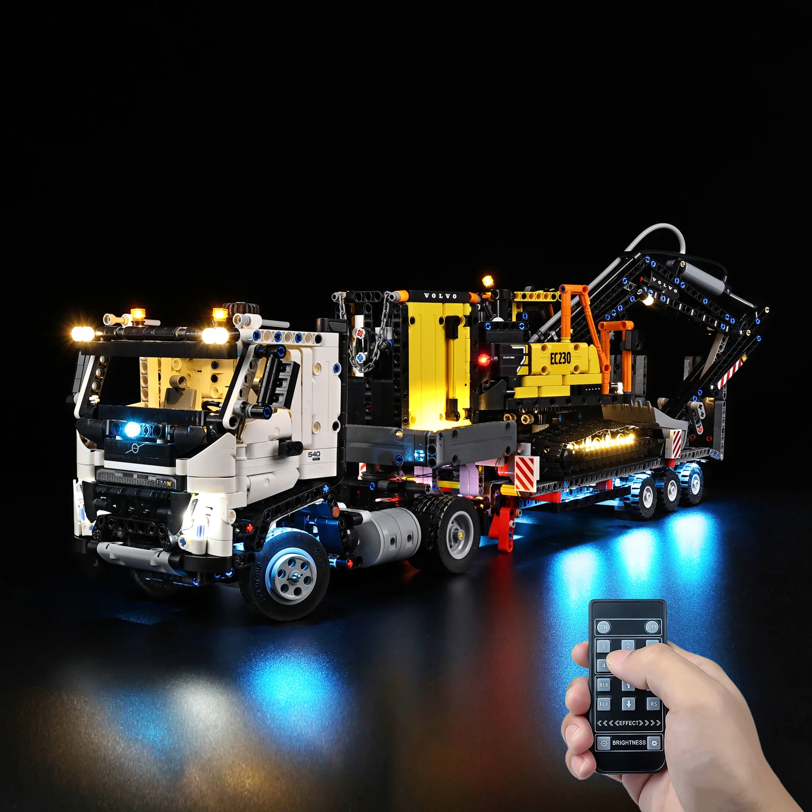 No Model LED Lighting Set Suitable for LEGO Technic Volvo FMX Truck EC230 Electric Excavator 42175 Building Blocks