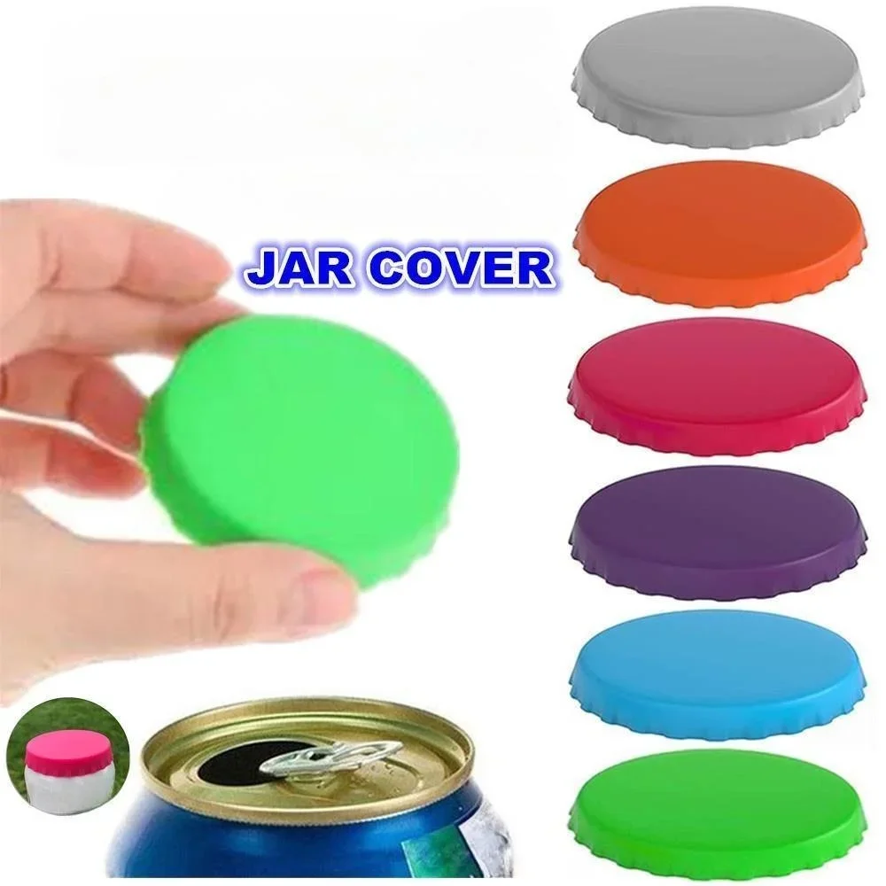 

1PC Silicone Soda Can Lids Covers – Can Caps Topper – Can Saver Stopper – Fits Standard Soda Cans