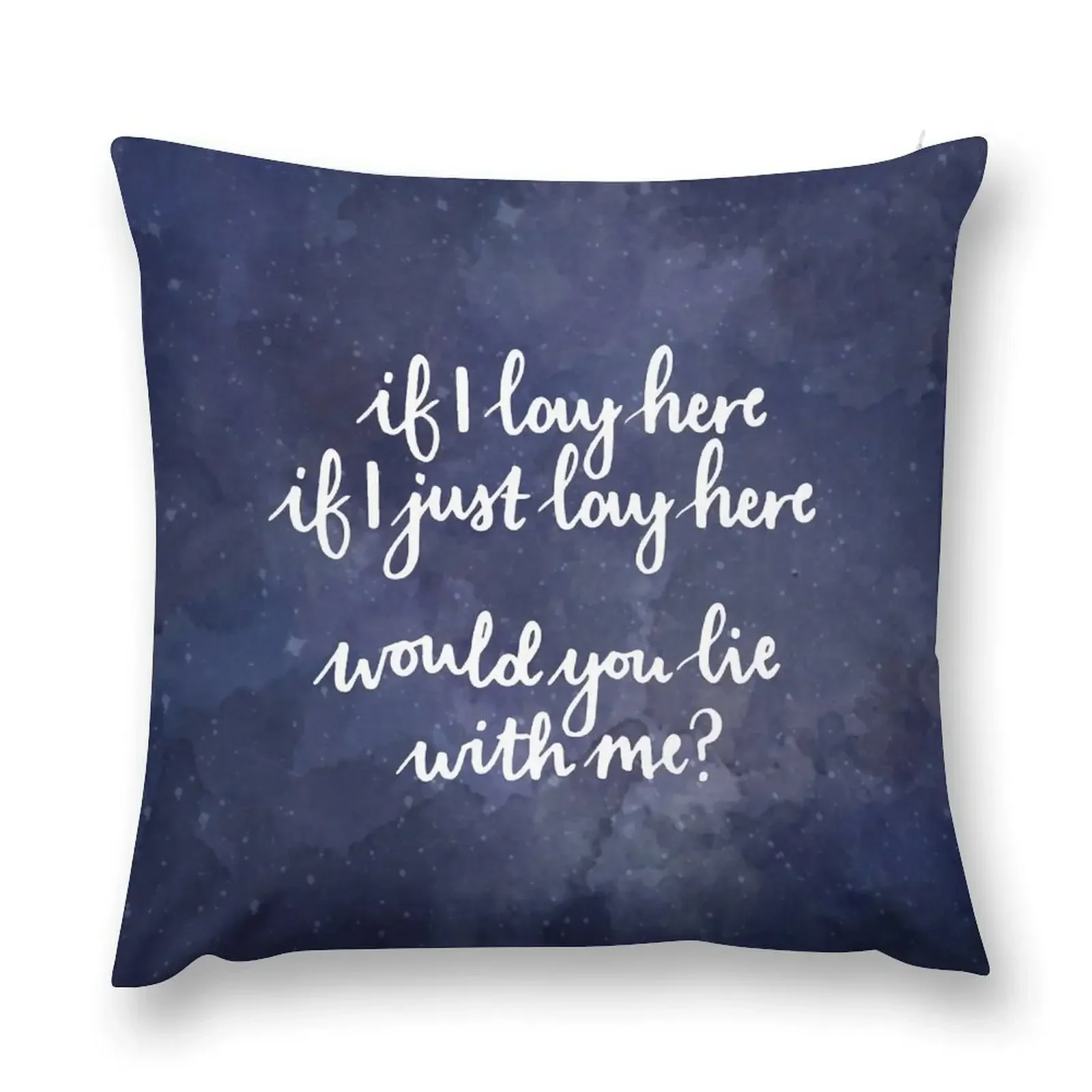 

If I Just Lay Here, Chasing Cars Throw Pillow Sitting Cushion Cushions Covers For Sofas Decorative Sofa Cushions pillow