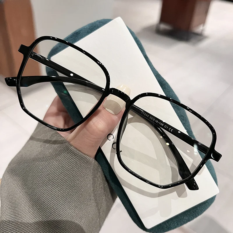 2024 Ultra Light Myopia Glasses Men Women Minus Diopter Eyeglasses Trendy Large Size Square Frame Near Sight Eyewear Vasos