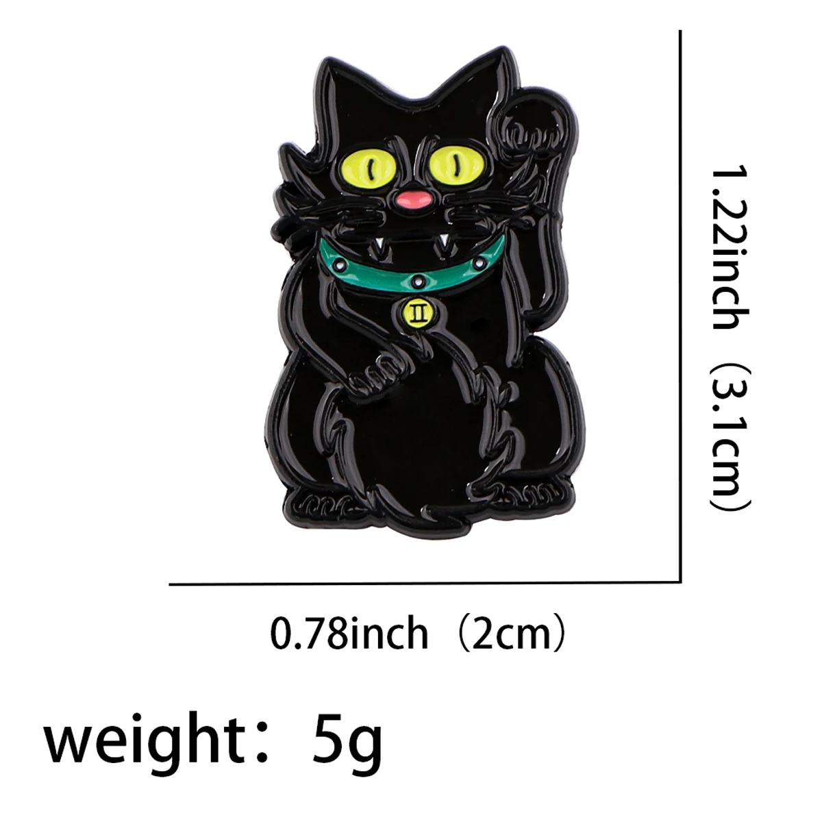 Cartoon Black Cat Badges on Backpack Enamel Pin Brooches for Women Men Lapel Pins Funny Jewelry Cosplay Accessories Toys Gift