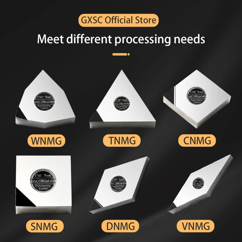 เม็ดมีดกลึงคุณภาพสูง 2 ชิ้น รุ่น WNMG080402 TNMG160404 CNMG120402 SNMG120404 DNMG110404 CBN สำหรับงานกลึงภายนอก
