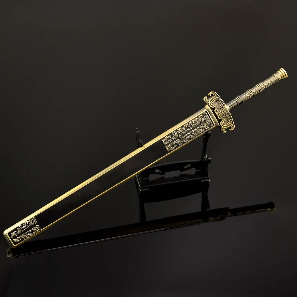 若者のための中国のアニメーション周辺機器,30cm,剣,金属製の手工芸品,装飾品,男の子のおもちゃ