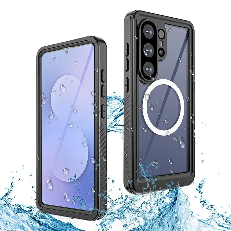 

IP68 Waterproof ForMagsafe Case For Samsung Galaxy S26 S25 Ultra Full Body Protector Cover Swim Underwater Diving Magnetic Shell