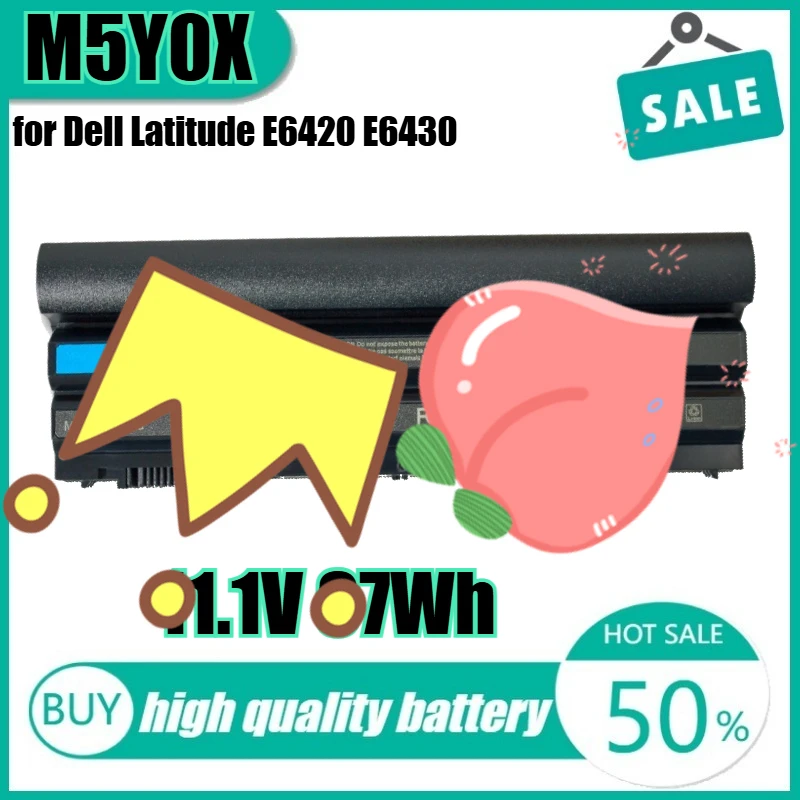 

11.1V 97Wh M5Y0X Laptop Battery for Dell Latitude E6420 E6430 E6520 E5420 E5430 E5520