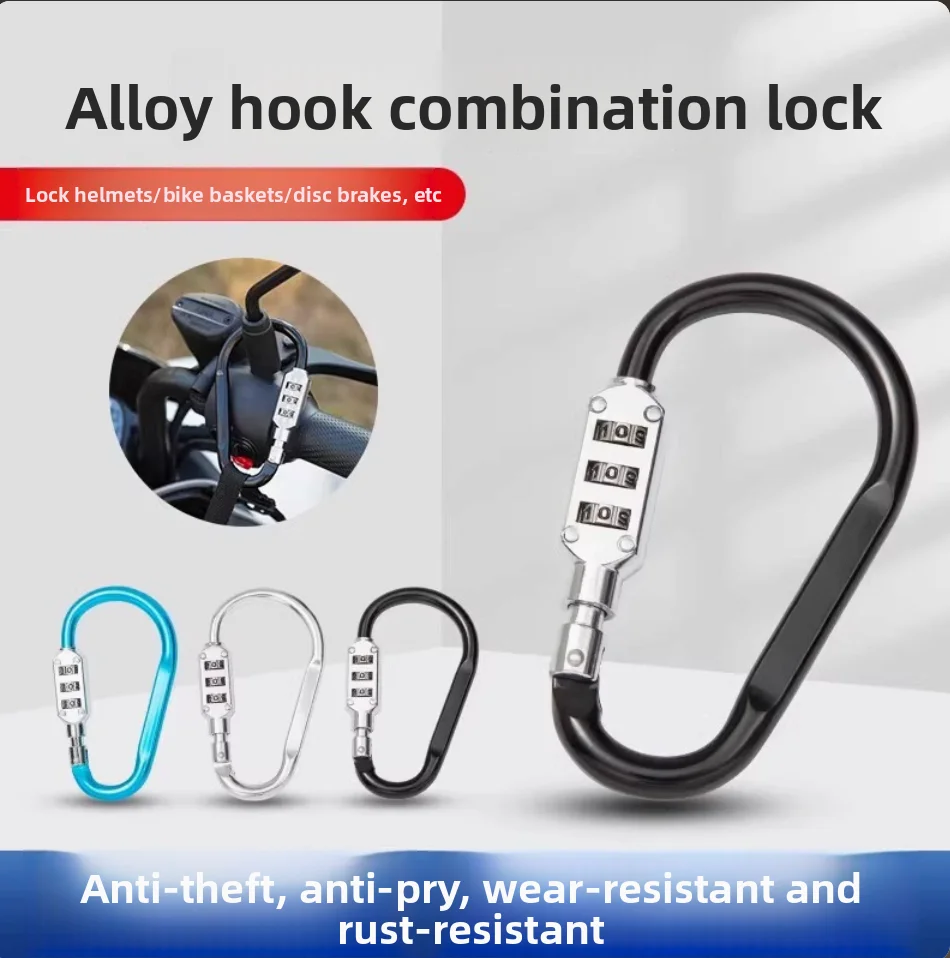 3 Digit Dial Combination Code Number Lock Padlock For Luggage Zipper Bag Backpack Handbag Suitcase Drawer Outdoor Durable Locks