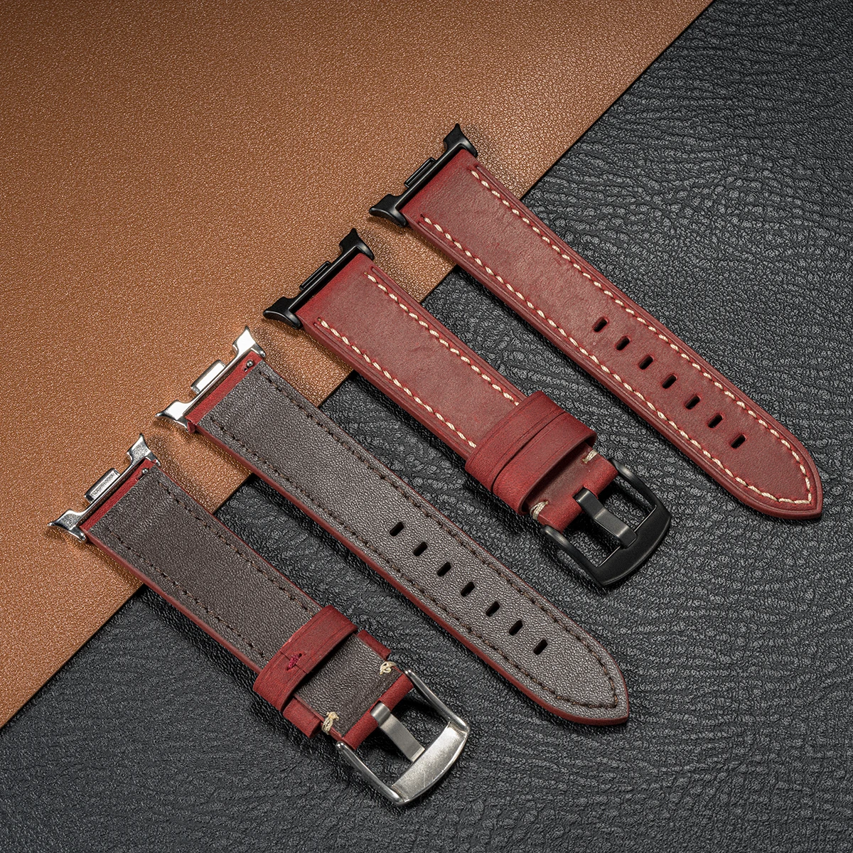 삼성 갤럭시 워치 8/8 클래식 44/40/46mm 가죽 시계줄, 워치 7 울트라/울트라 2025용 교체 스트랩