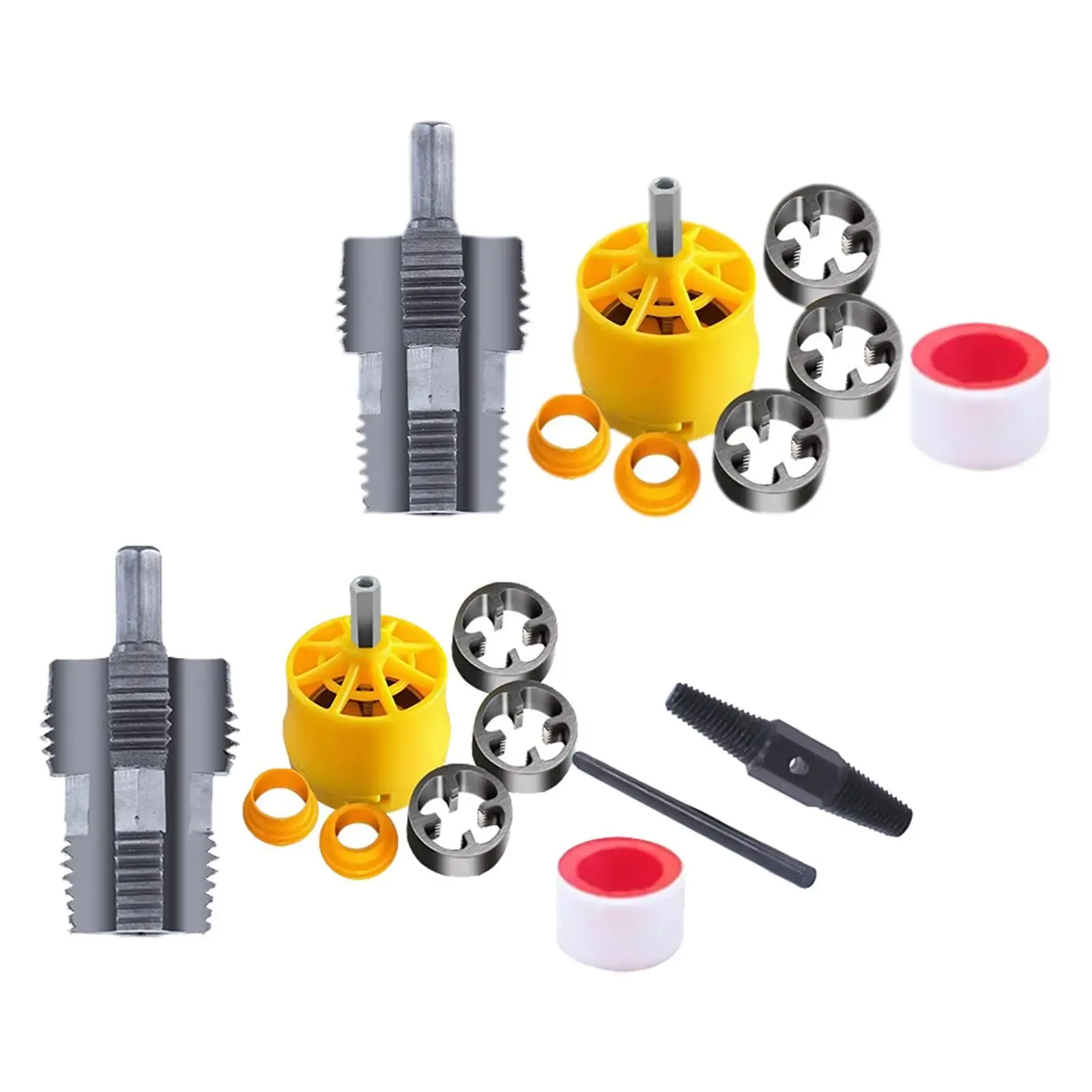 

PVC Pipe Threader Kit Efficient Threading Device with 1/2", 3/4", 1" Dies