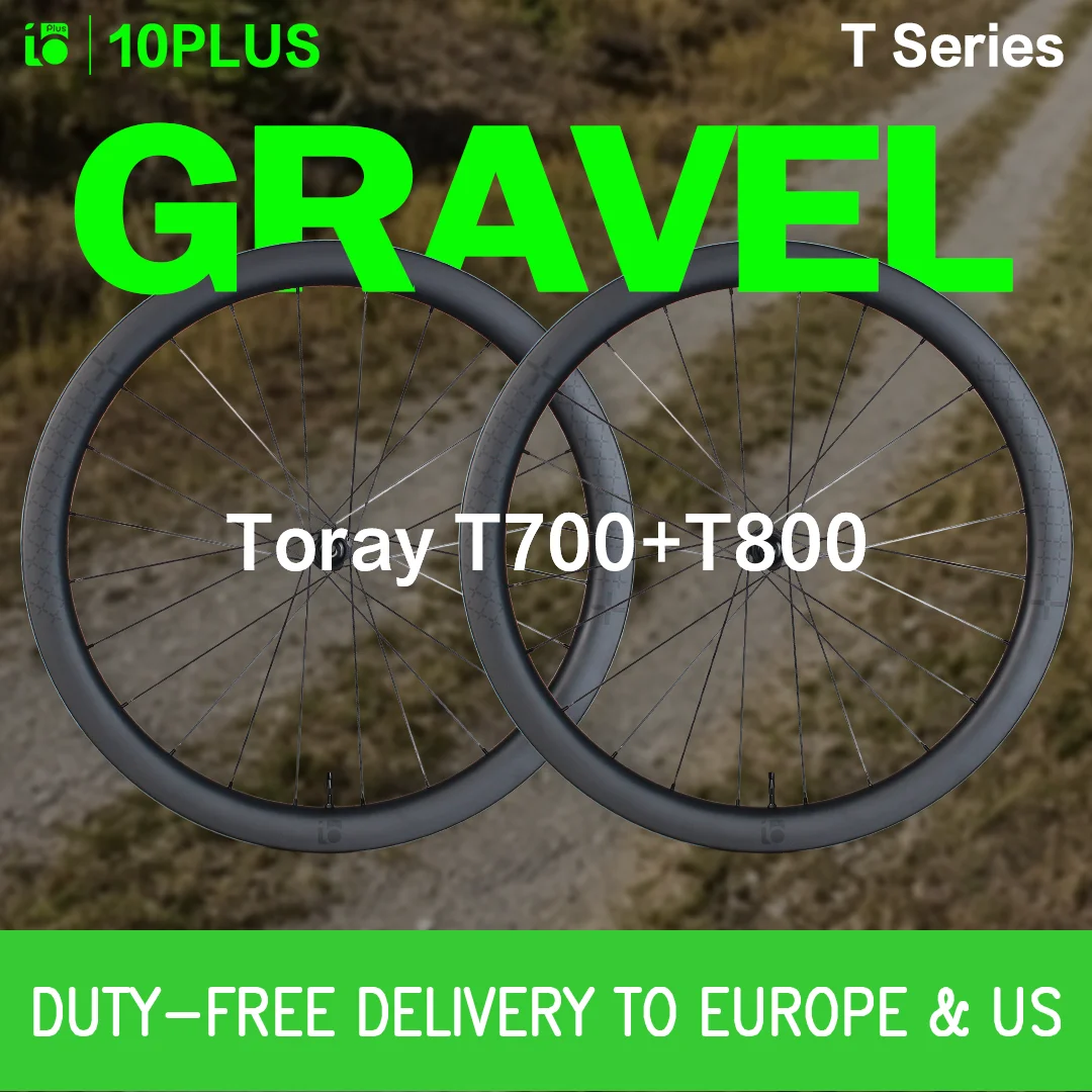 10PLUS 700C Gravel Carbon Wheelset Disc Tubeless 36T Ratchet Pillar 1423 38 45mm