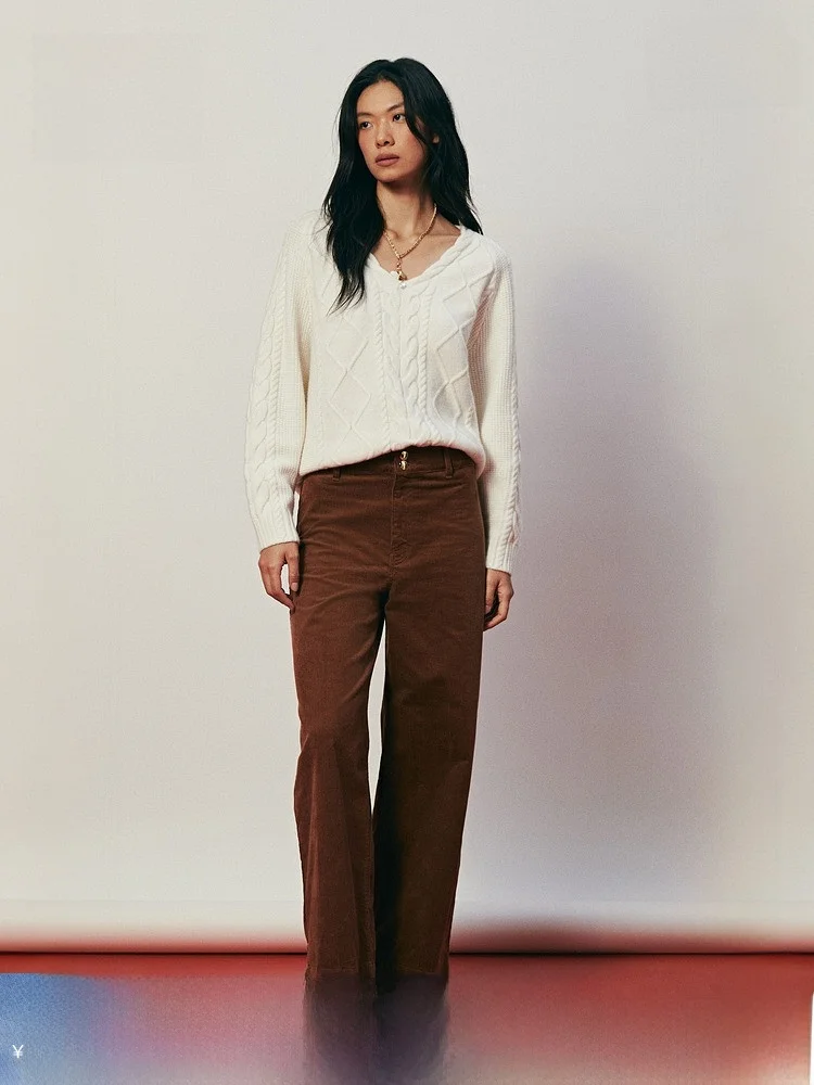 

Spring Women's Knitted Twist Sweater Casual Fit Wool Blend Polyester Fiber Acrylic Fiber Comfortable Regular Thin