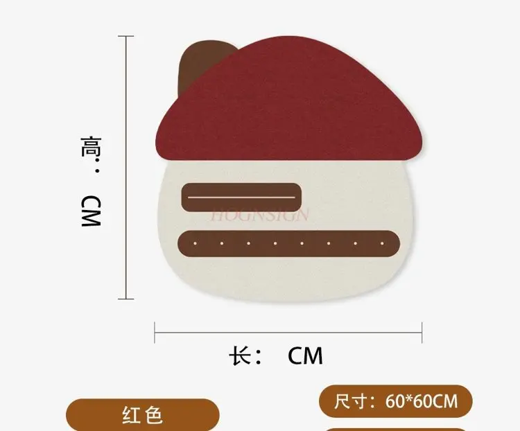 1 個のフェルトフォトウォール、パンチングなし、壁への損傷なし、写真アクセサリーディスプレイボード、かわいい小さな家の壁ステッカー