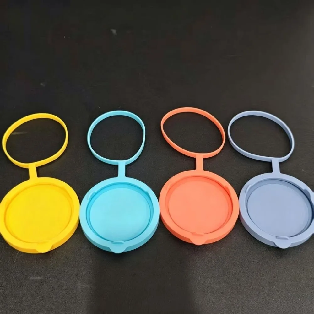 Reusable Silicone Replacement Lid Tether Loop 35oz Volume Glass Pitcher Lid 3.2inch Flexible Fit Canning Jar Lid Kitchen Storage