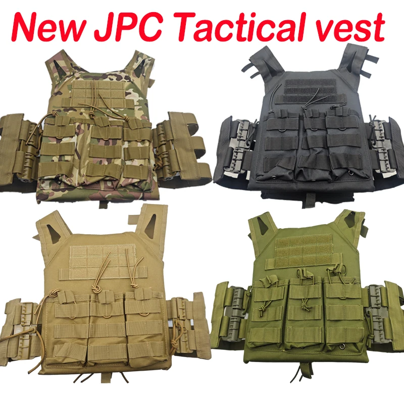 

Новый тактический жилет JPC с быстросъемной пряжкой, тройным подсумком для магазинов, для охоты, страйкбола, MOLLE, для игр CS, защитный жилет