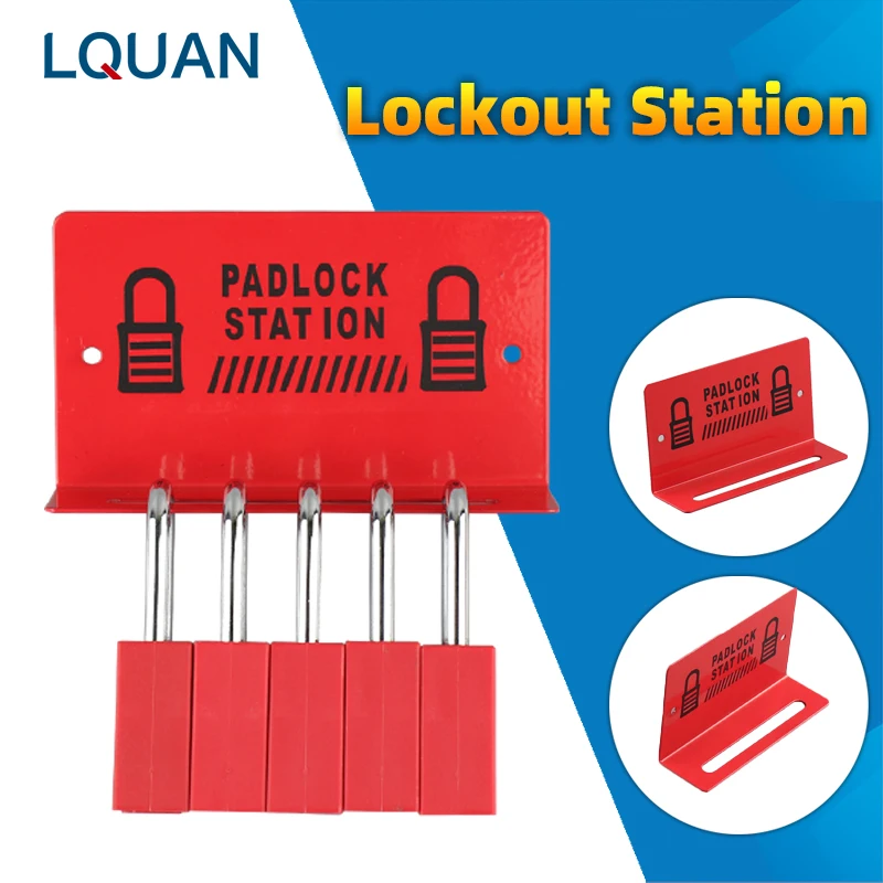 

Heavy Duty Steel Safety Metal Padlocks Board Lockout Station with 5 Locks