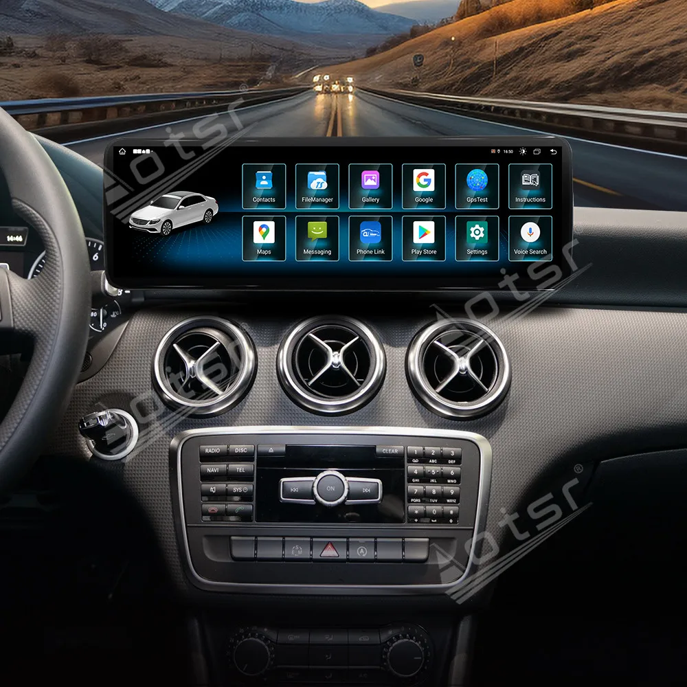 14.9 ''لمرسيدس بنز الفئة E 2013-2014 أندرويد 14 سيارة لتحديد المواقع والملاحة راديو مشغل وسائط متعددة HD شاشة أداة رئيس وحدة