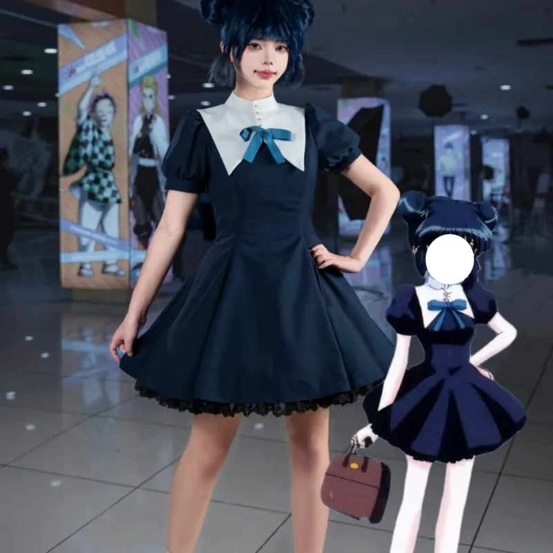 

Anime Aizawa Cosplay Minto Costume Blue Dress Cute Clothes Full Set for Women Role Play Outfit Halloween Carnival Party