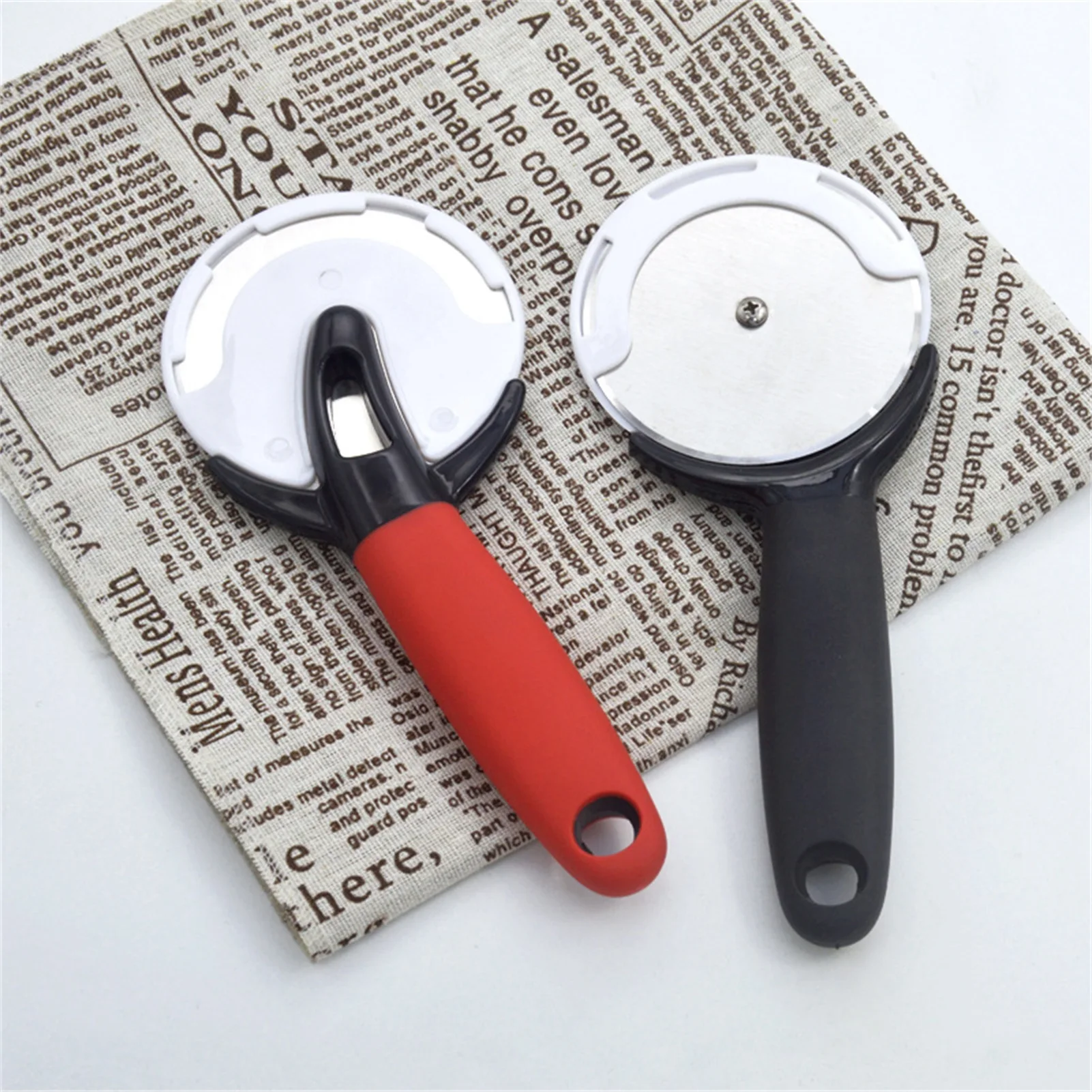 Stainless Steel Pizza Cutter Cookie Cake Pastry Roller Wheel Scissor Bakeware Tool Kitchen Accessories