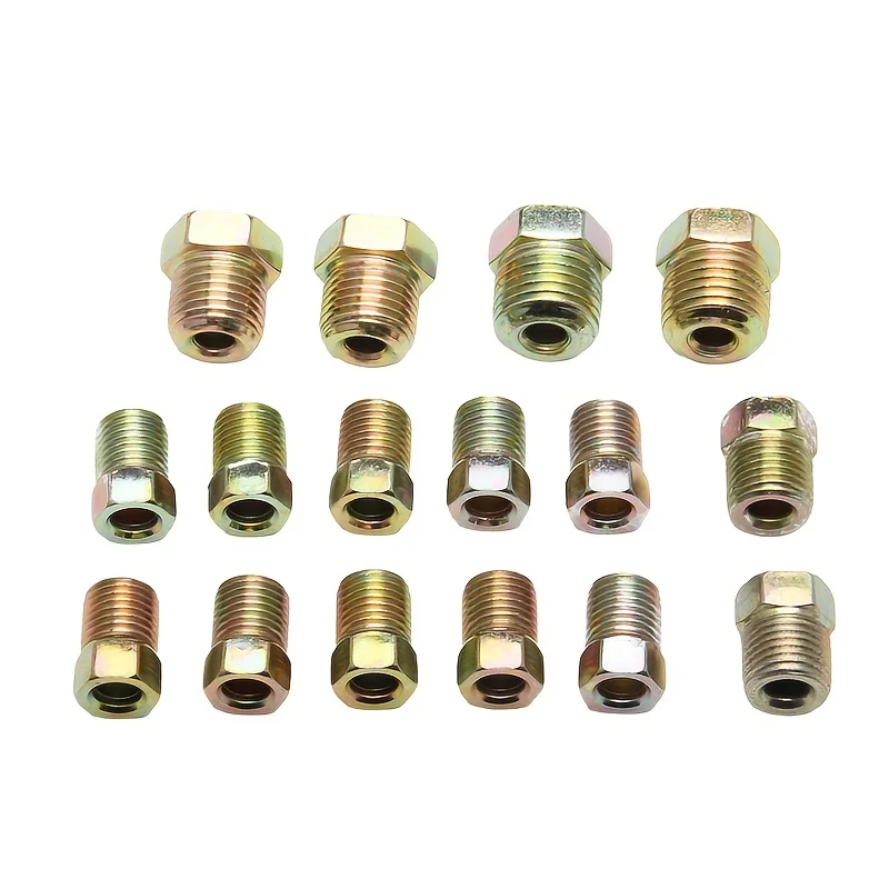 

Brake Hose Kit Measuring 3/16 Inches Features Reinforced Flexible Brake Hoses And 16 Different Fittings For Hydraulic Brake
