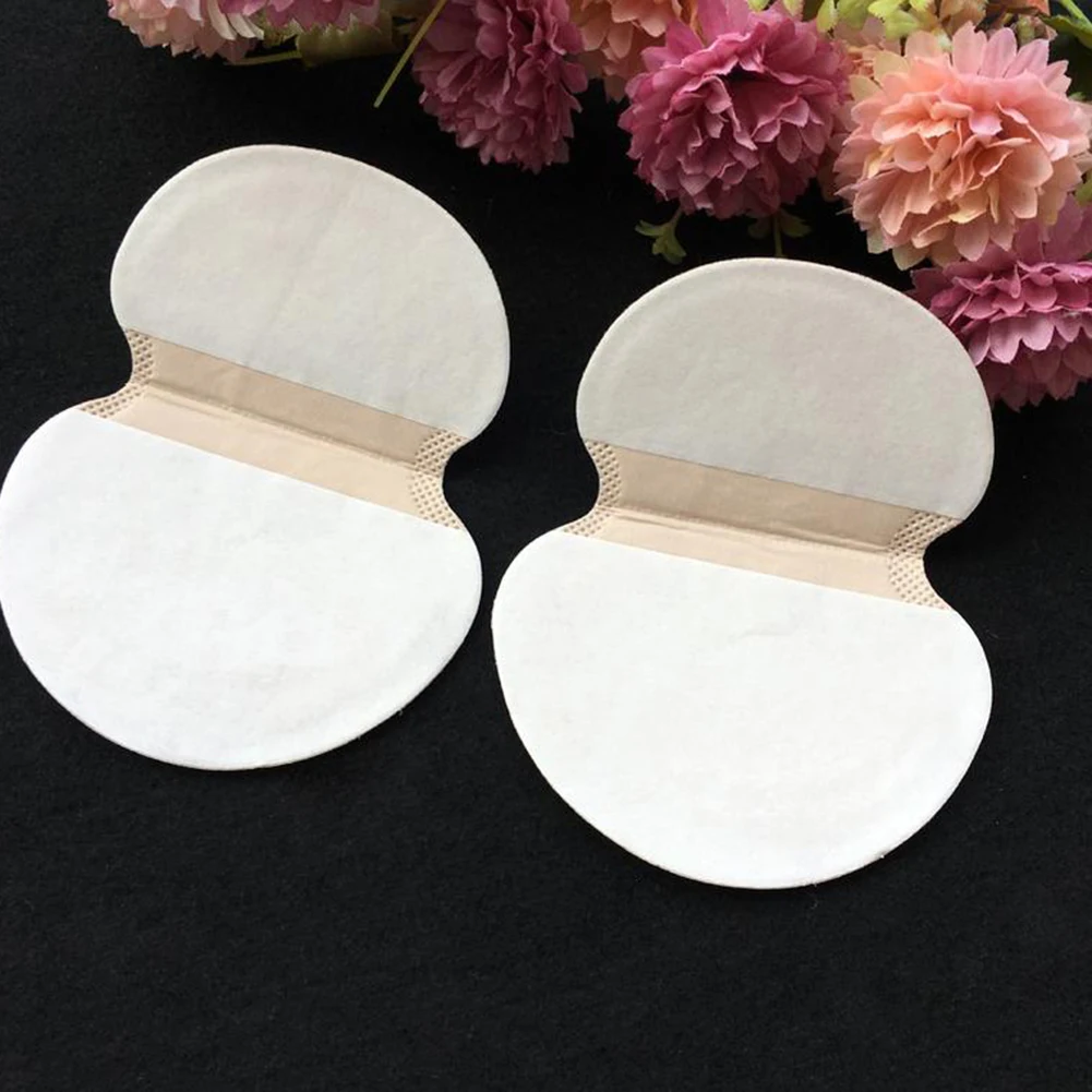 แผ่นซับเหงื่อใต้วงแขนแบบใช้แล้วทิ้ง 50 ชิ้น (25 คู่) ผลิตจากวัสดุไม่ถักทอ บางเฉียบ ติดเองได้ สำหรับผู้ชายและผู้หญิง