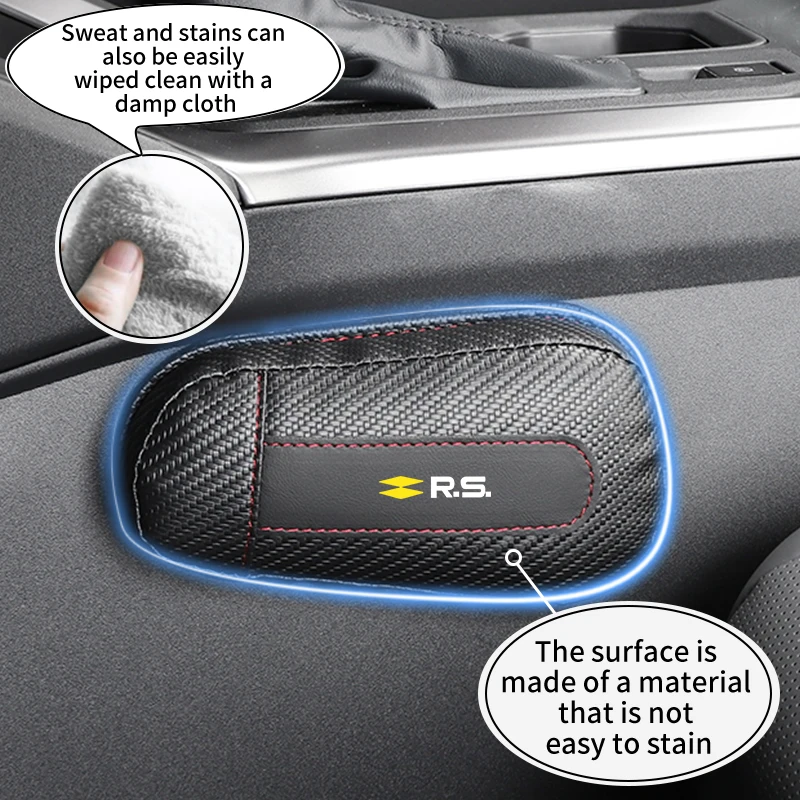 Leather Car Knee Cushion Leg Support Pad Door Armrest Interior For Renault Koleos Megane Espace Kadjar Duster Symbol Scenic