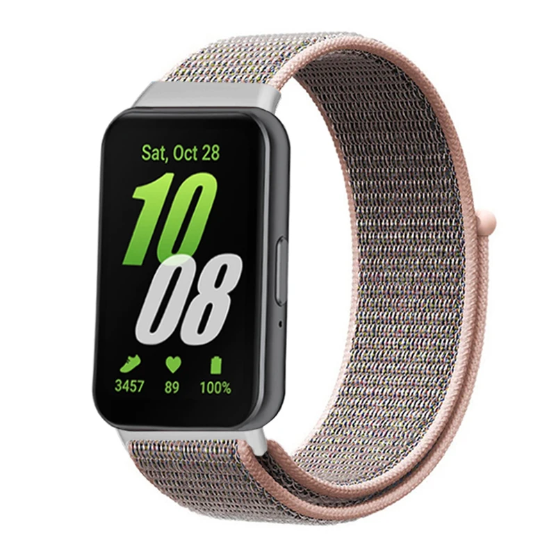 Schutzhülle + Nylonbänder für Samsung Galaxy Fit 3, Armband-Zubehör, atmungsaktives, verstellbares Ersatz-Sportarmband, Correa Galaxy Fit 3. – Detail 2
