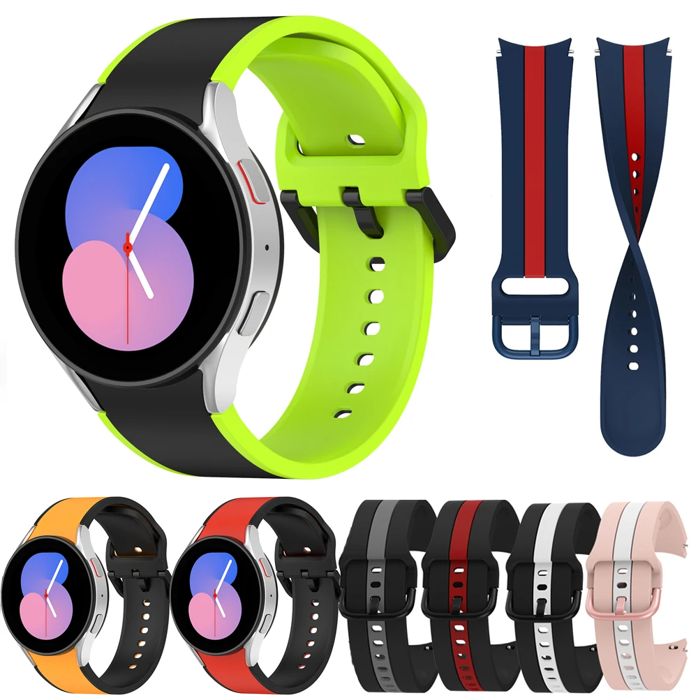 

Ремешок для Samsung Galaxy Watch 5 pro 45 мм 4 classic 46 мм 42 мм, спортивный браслет для смарт-часов Galaxy Watch 5 4 40 мм 44 мм