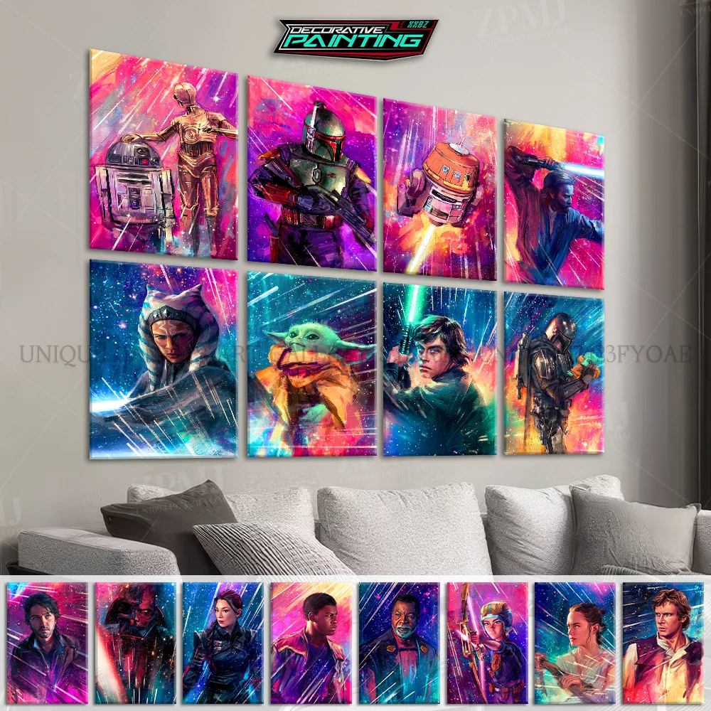 

Star Wars:Ahsoka Movie Graffiti Pictures Home Decoration Wall Artwork Canvas Prints Painting For Bedroom Poster No Frame Mural