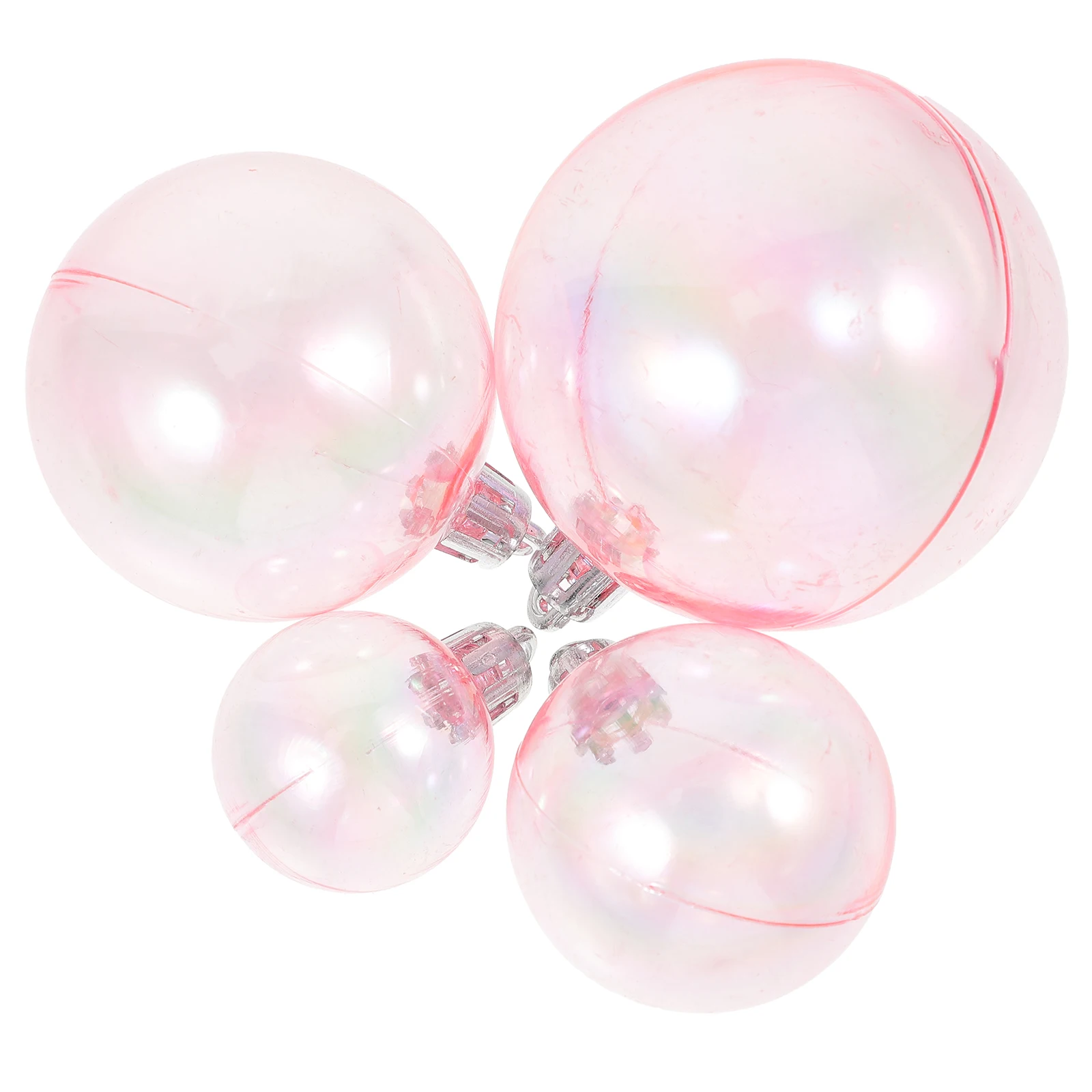 

40 Pcs Xmas Hanging Balls Christmas Tree Decoration Colorful Pink Ornaments Round