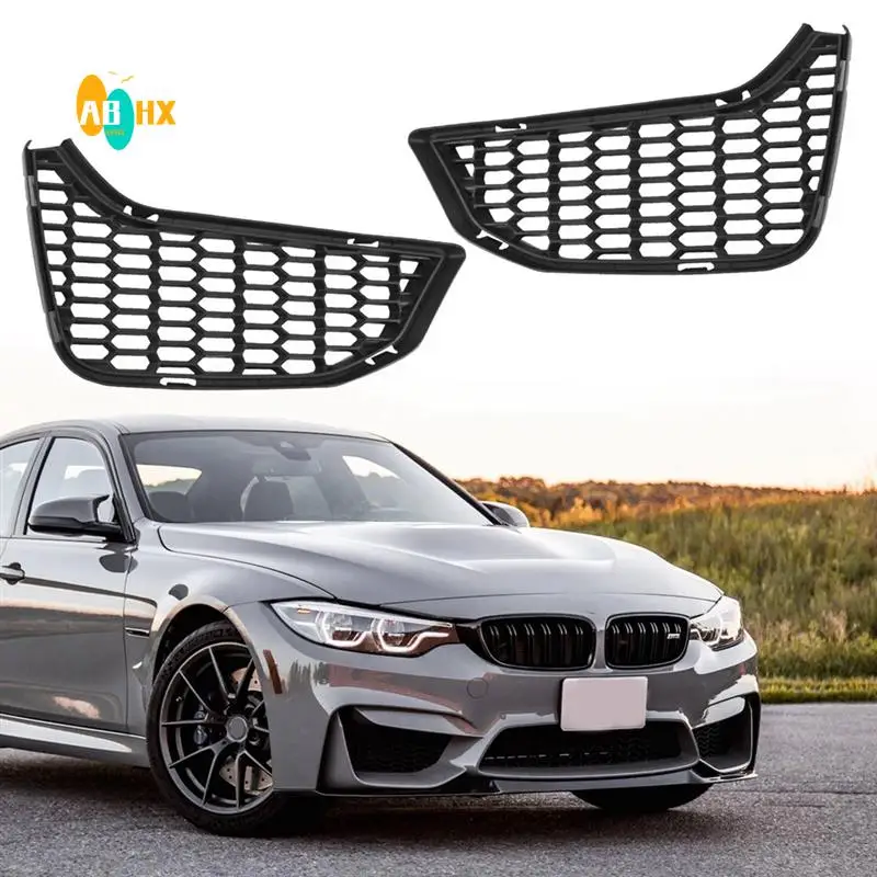 

ABHX-51118054301 51118054302 Front Bumper Grille Grille Ventilation Mesh Automotive For BMW M3 M4 F80 F82 F83 2016-2019