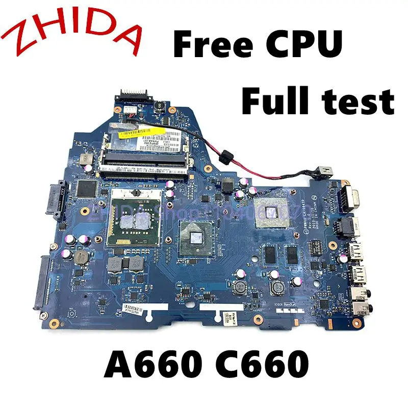 

For Toshiba Satellite A660 C660 Laptop motherboard DDR3 HD 5430 GPU Free CPU K000114920 PWWAA LA-6847P Mainboard Full test